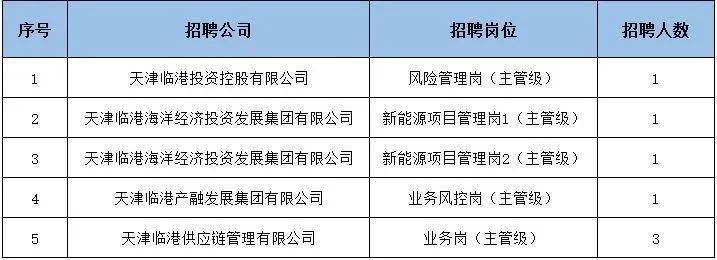 天津临港投资控股有限公司及所属公司公开招best365（官网）登录入口聘(图7)